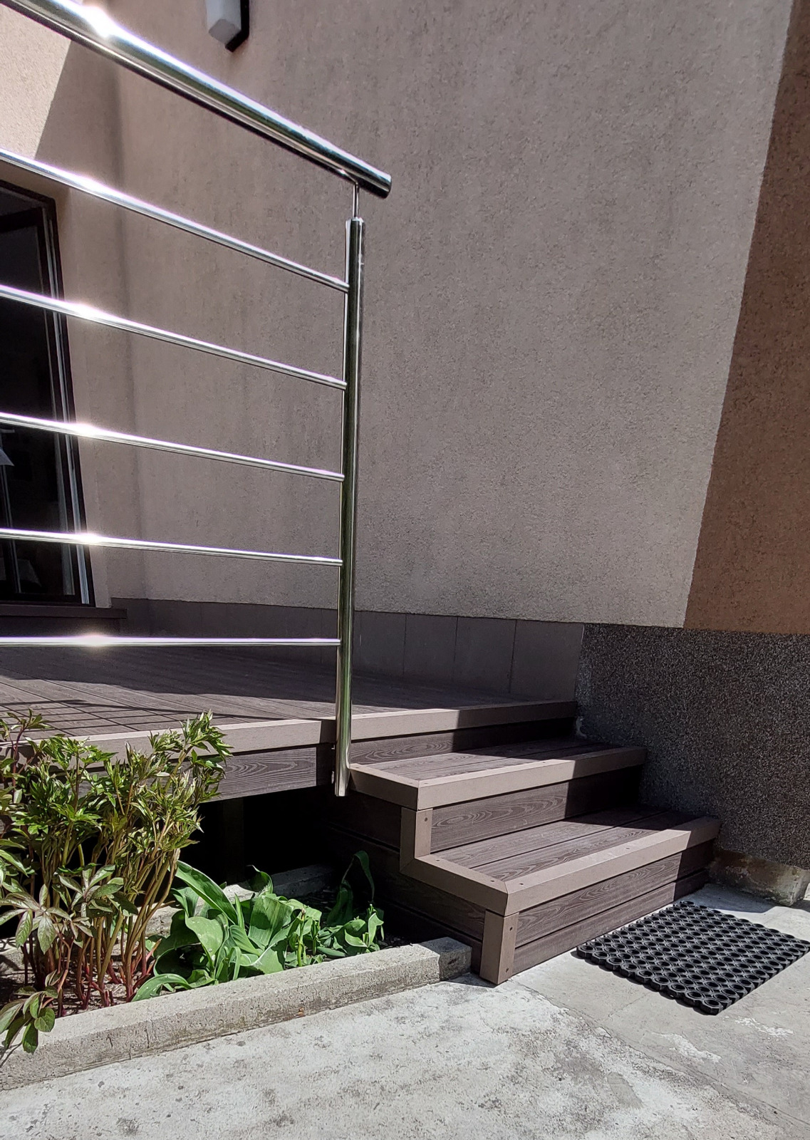 3D Brown terrace – a modern transformation with class