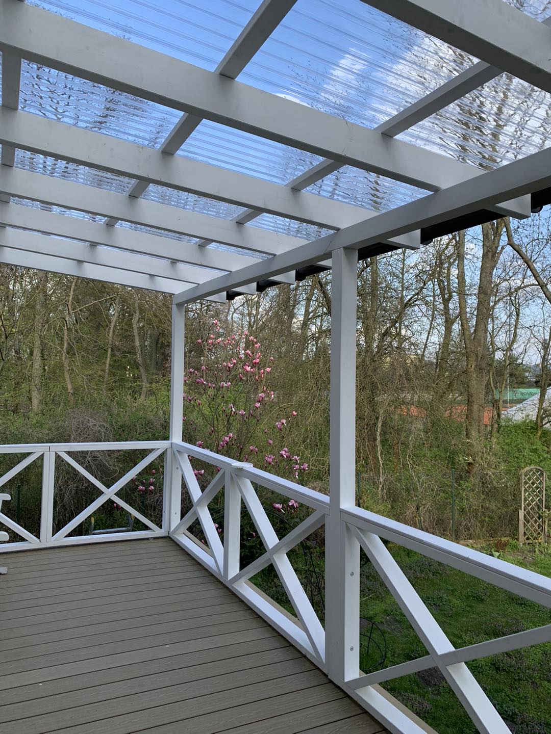 Honey Teak 3D terrace – rustic elegance