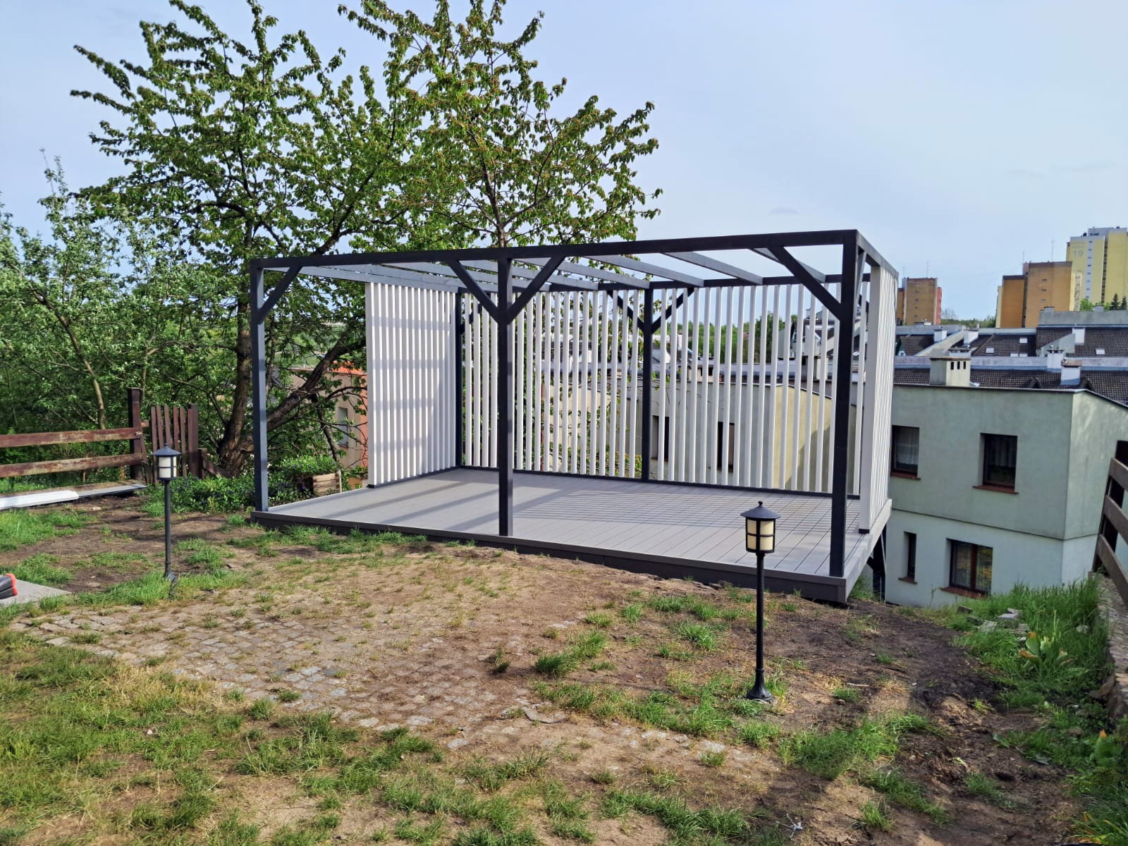 Composite decking - terrace decking board Light Grey Standard