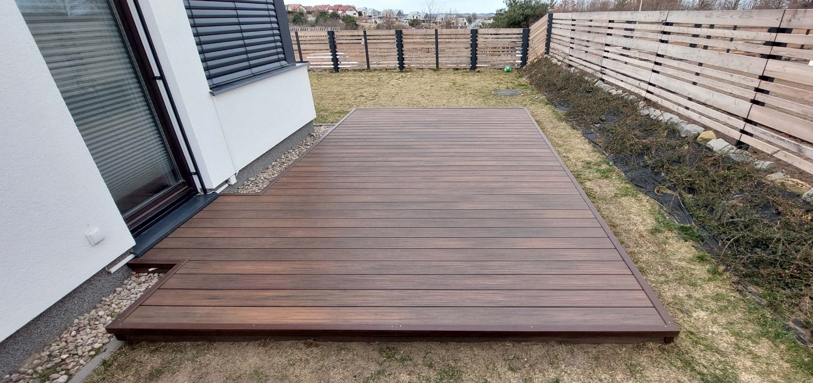 Large terrace - WPC Decking Board Premium Redwood