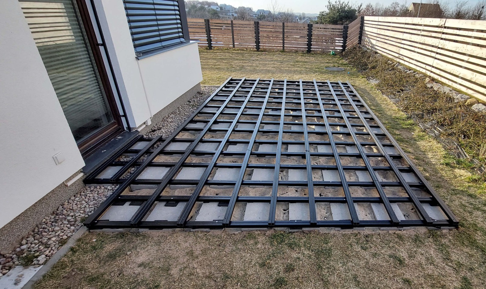 Large terrace - WPC Decking Board Premium Redwood