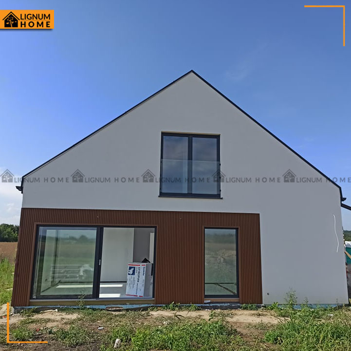 Cladding Structure Made of Premium Teak Louvered Facade Boards