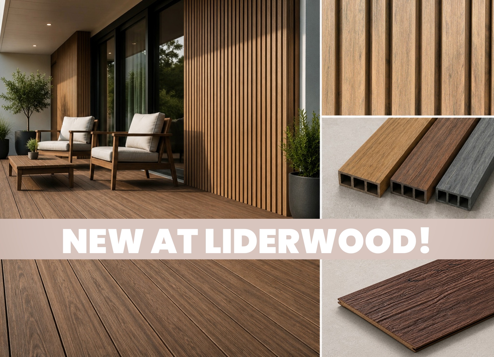 NEW at Liderwood: Solid XL, Premium Asymmetric Façade Slats and