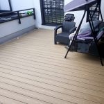 Composite Decking Board 3D honey teak balcony 750x750