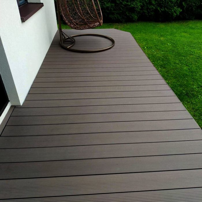 standard decking board composite brown liderwood 8