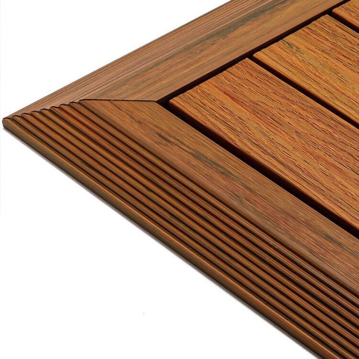 Premium Composite Decking Tile amber zoom