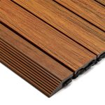 Premium Composite Decking Tile amber zoom