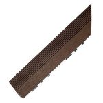 Premium Composite Decking Tile Left Corner Redwood