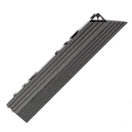 Composite Right Corner Decking Tile Anthracite