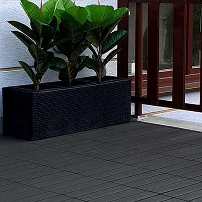 Standard Composite Decking Tile Anthracite terrace