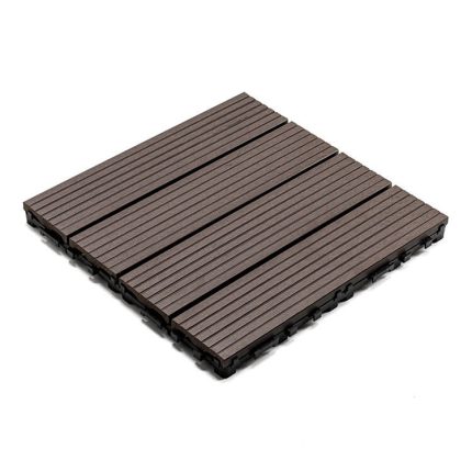 standard composite decking tile dark brown