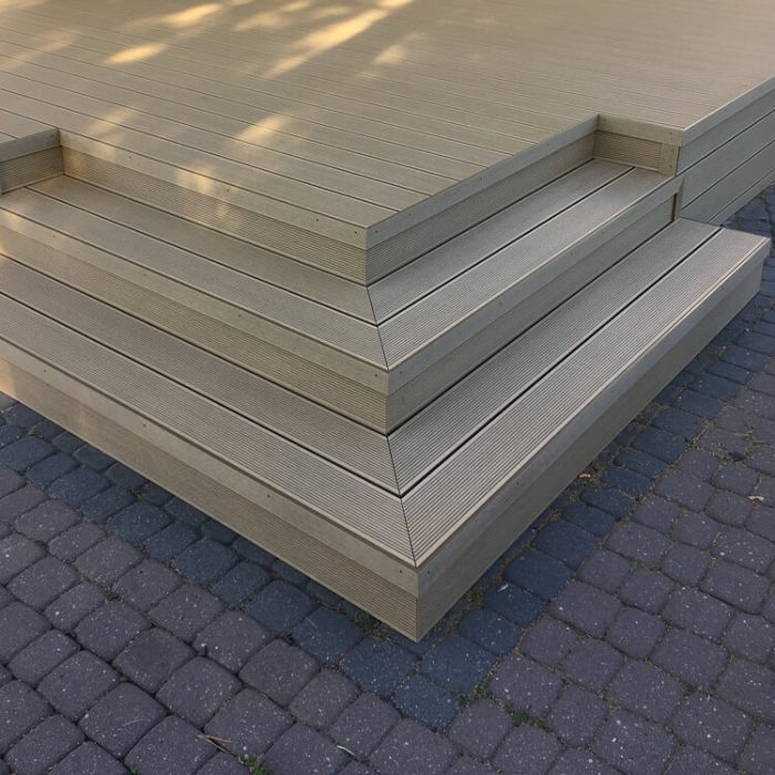 composite decking board honey teak liderwood terrace warsaw