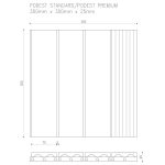 technical drawing standard premium composite decking tile