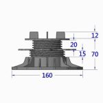 adjustable tiles pedestal ETP tiles 35-70mm 1