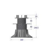 adjustable tiles pedestal ETP tiles 140-220mm