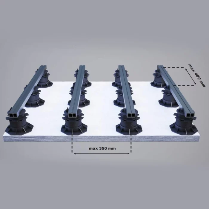 adjustable joist pedestal ETL 18mm-32mm tech installation