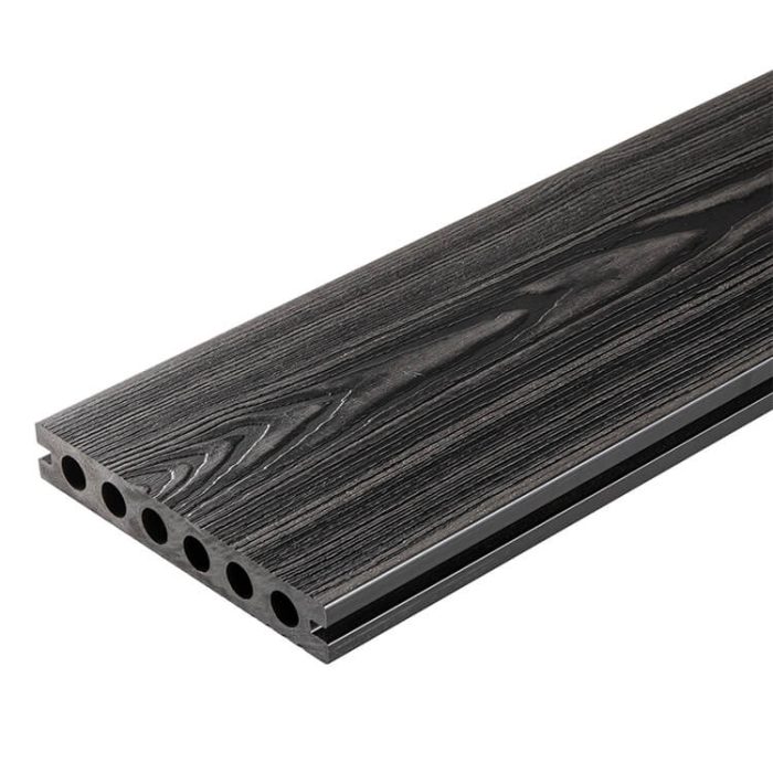 Composite decking board 3D Anthracite 3m