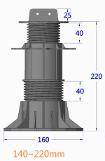 adjustable joist pedestal ETL 35-70-mm 6