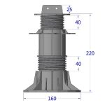 adjustable joist pedestal ETL 35-70-mm 2