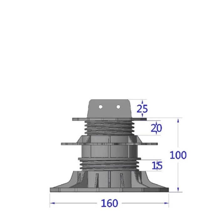 adjustable joist pedestal ETL 18mm-32mm tech