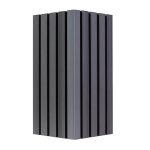 trim with Composite Slatted Cladding Boards Gray