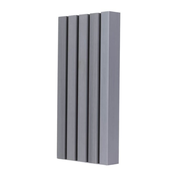 trim with Composite Slatted Cladding Boards Gray 2