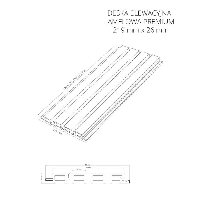 Composite Slatted Cladding Board