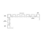 technical drawing installing schema Composite Slatted Cladding Boards