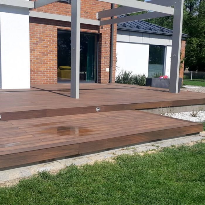 composite decking board premium teak redwood