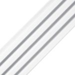 Wall Slats White Satin