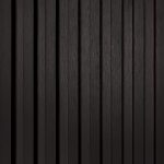 Wall Slats Black Satin