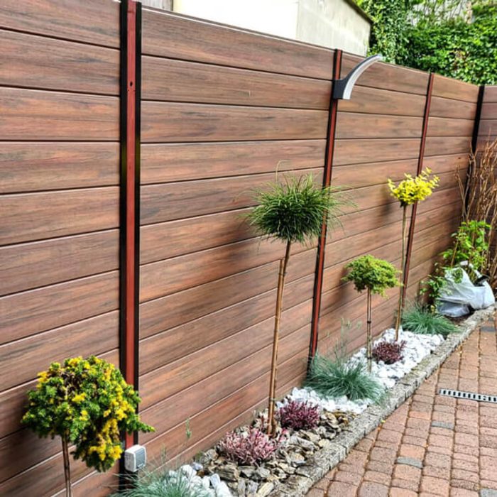 premium composite fence board grey anthracite liderwood ecotravers wood texture gdynia garden