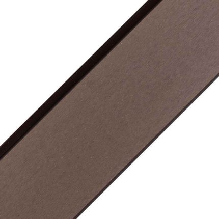 standard composite fence board brown liderwood ecotravers 1