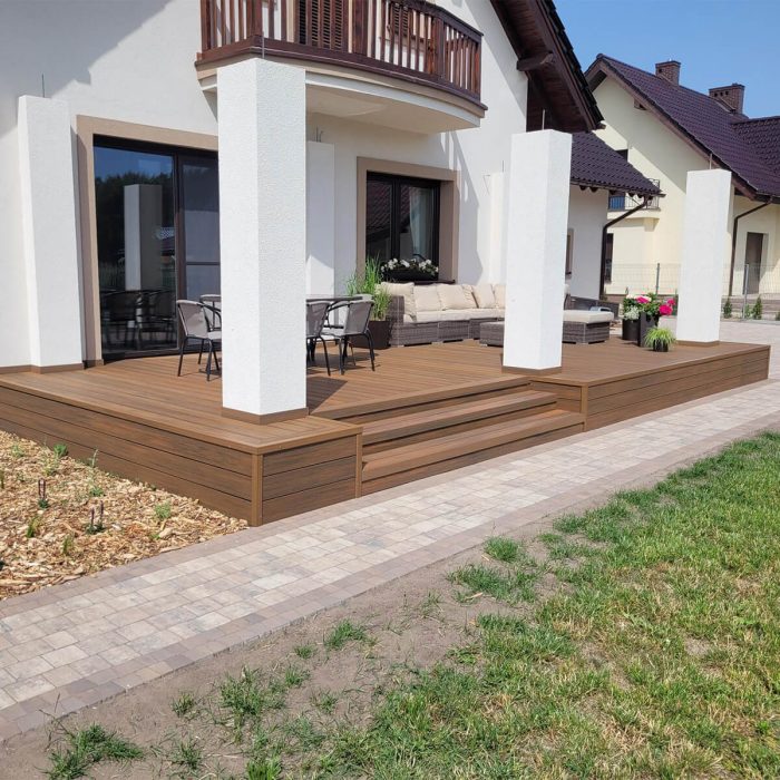 composite decking board premium terrace steps