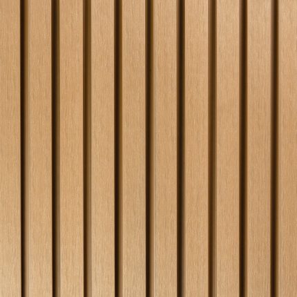 Premium Composite Slatted Cladding Board Oak