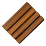 Premium 3D Composite Slatted Cladding Board Amber