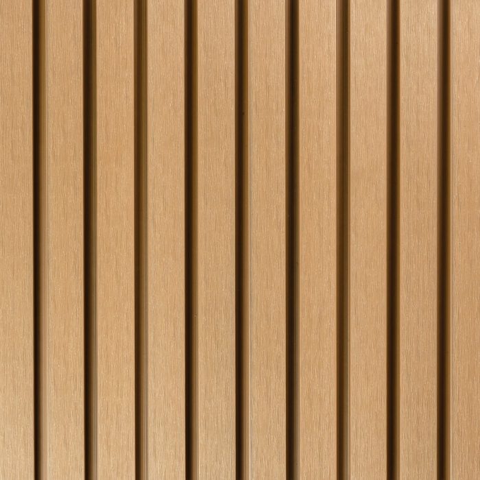 Premium Composite Slatted Cladding Board Oak