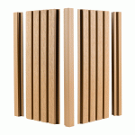 Premium Composite Slatted Cladding Board Oak with end trim