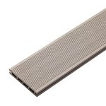 3D taupe composite decking board grey