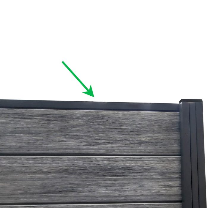 Bottom Horizontal Strip for Fence Anthracite – 1,8 m - Image 12