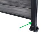Bottom Horizontal Strip for Fence Anthracite – 1,8 m - Image 21