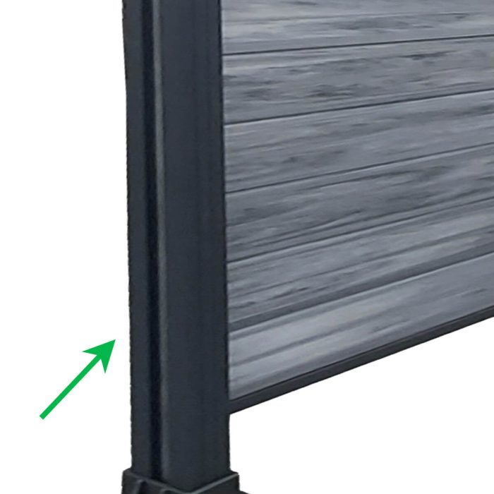 Bottom Horizontal Strip for Fence Anthracite – 1,8 m - Image 10
