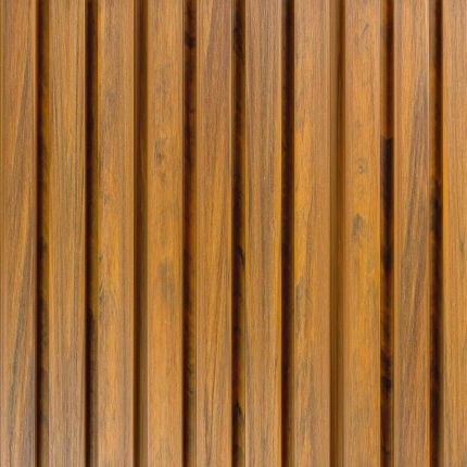 Premium Composite Slatted Cladding Board antique oak