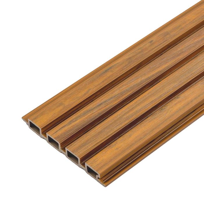 Premium Composite Slatted Cladding Board antique oak