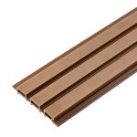 Standard Composite Slatted Cladding Board Light Brown