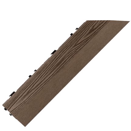 3D Composite Side Decking Tile Brown