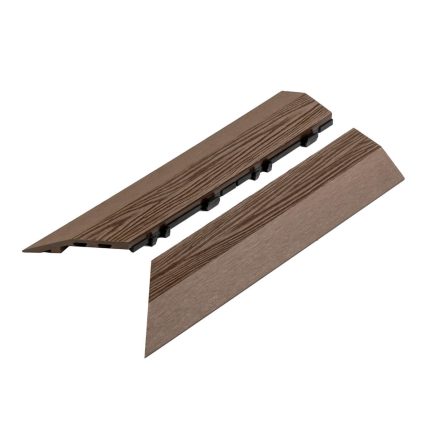 3D Composite Side Decking Tile Brown