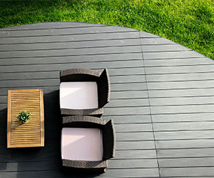 Taras z deski kompozytowej Antracyt