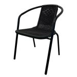 garden chair flora black liderwood