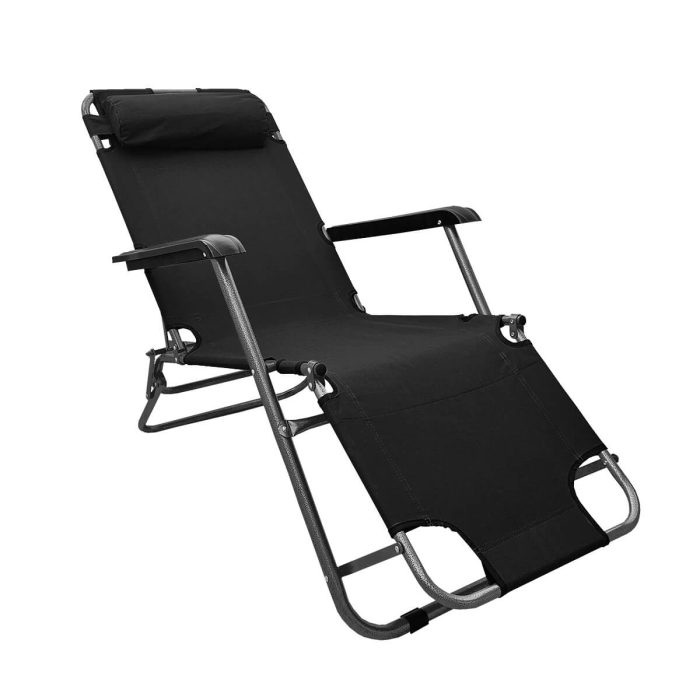 blac lounge garden chair